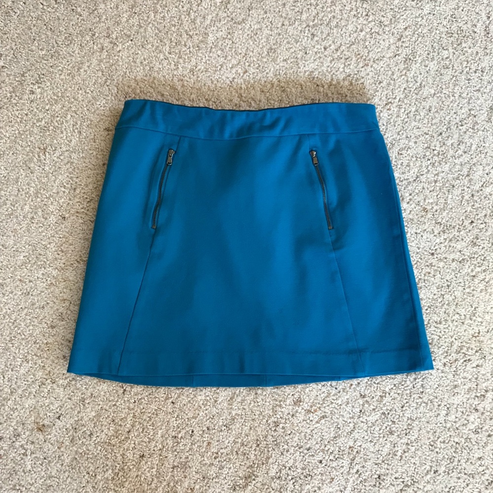 New, Ann Taylor, Zip Pocket Turquoise/Aqua Skirt!